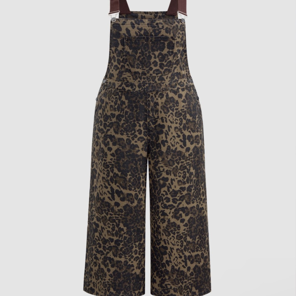 Leopard Print Overalls - Picture 10 of 11